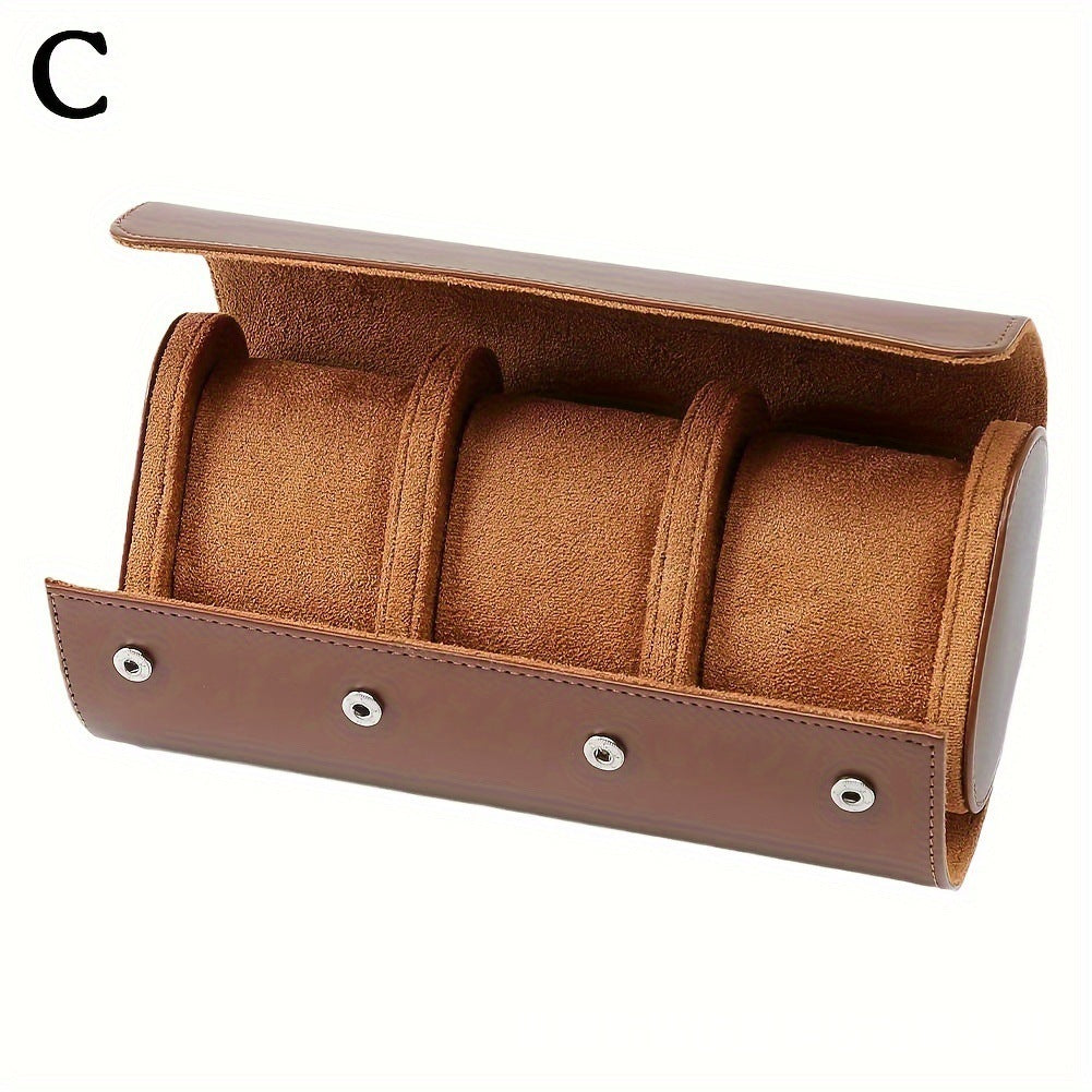 Leather Two Watch Storage Box