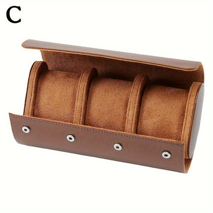 Leather Two Watch Storage Box