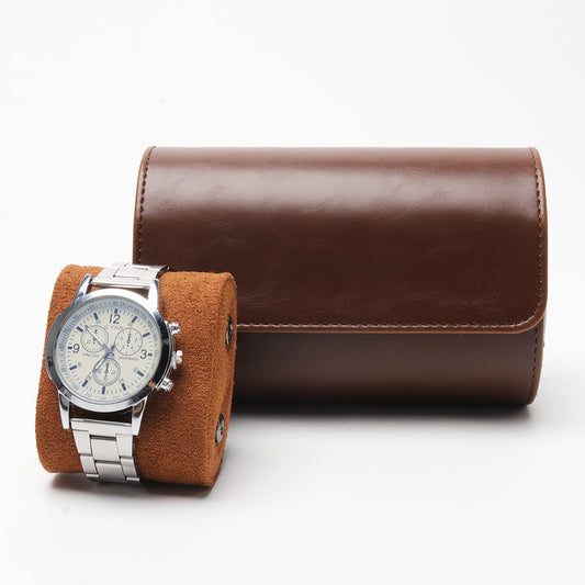 Leather Two Watch Storage Box