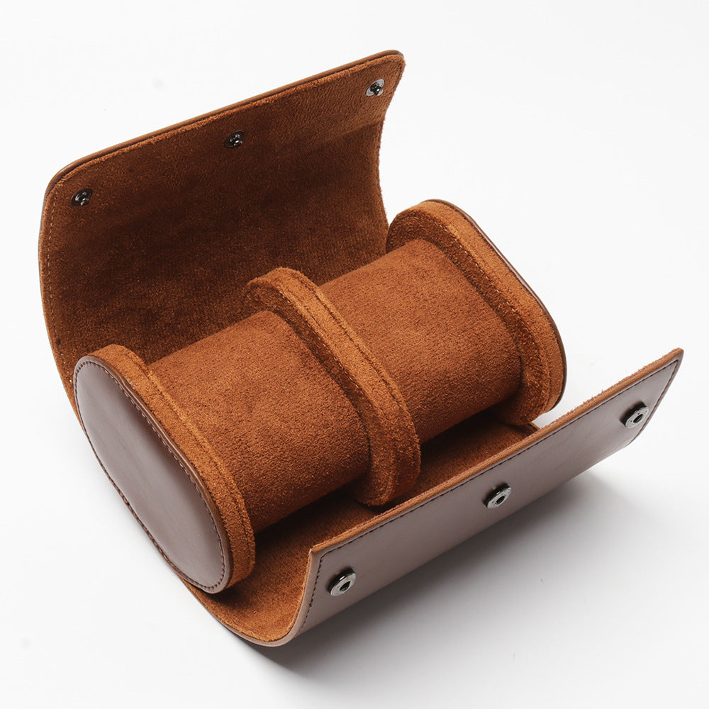 Leather Two Watch Storage Box